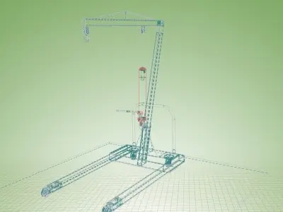 Engine Lift-1 Free 3D model