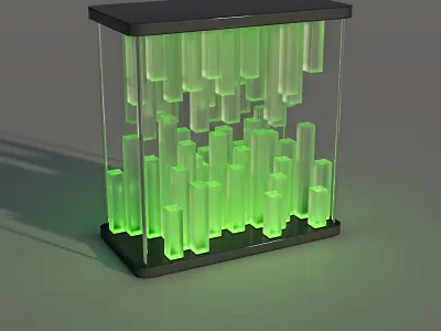 Bars Glass Lamp Daz 3D model