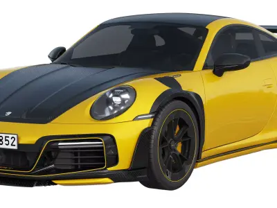 Porsche 911 TECHART GTstreet R 2022 3D model
