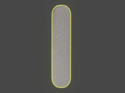Skateboard Low-poly 3D model