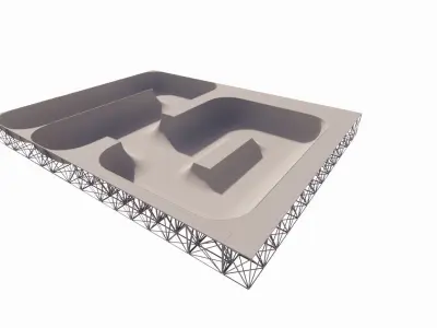 Skatepark-Skate Park PACK 3D model