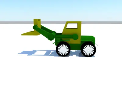 Tractor Toy 3D model