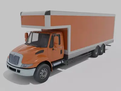 Truck International Durastar Low-poly 3D model
