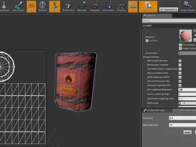 Game Ready Explosive Barrel Free low-poly 3D model