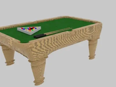 Billiard table Free low-poly 3D model