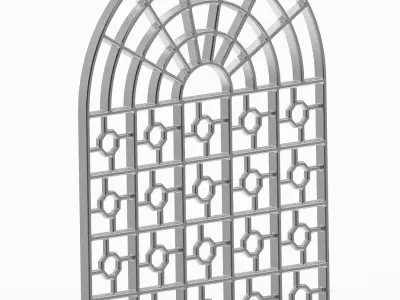 Exquisite Arch Window Grill 3D print model