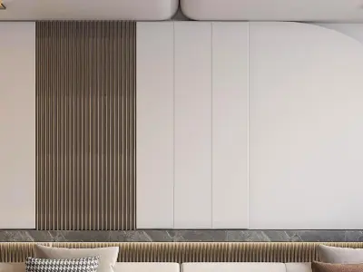 style living room Modern 3D model