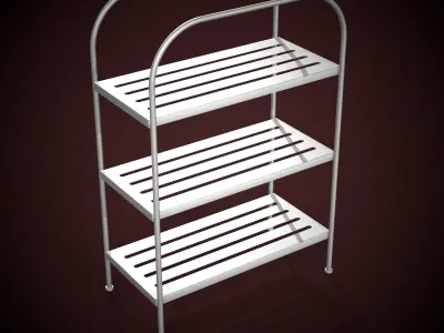 Furniture Outdoor storages Storage Plant Stand Low-poly 3D model