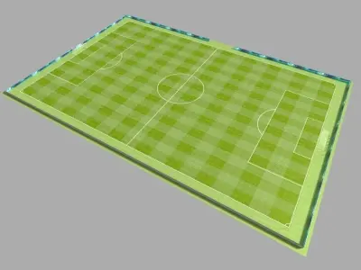 Soccer Camp Low-poly 3D model