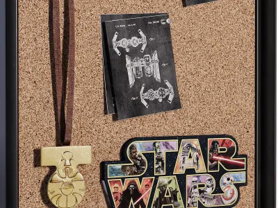 Pottery Barn Star Wars Corkboard Whiteboard File Organizer  3D model