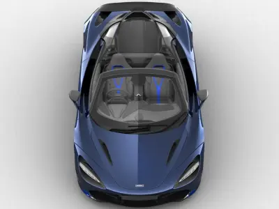 Mclaren 720s Spider 2019 3D model purchase