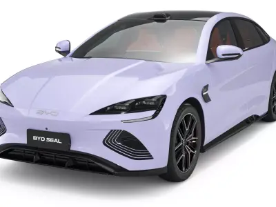 2025 BYD Seal With Interior 3D model