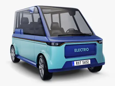 Generic Compact City Car v 2 3D model