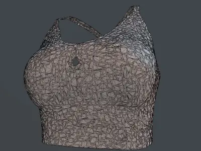 NIKE WOMEN SPORT TOP PBR Low-poly 3D model