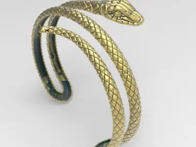 Snake  bracelet   447 3D print model
