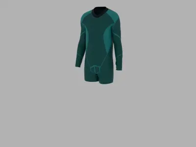 Sport Suit Low-poly 3D model