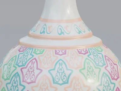 Vase40 chinese porcelain vase - chinese porcelain vase 3D model