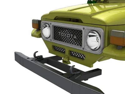 TOYOTA LAND CRUISER FJ40 SHORT WHEEL BASE RC BODY STL FILE  3D print model