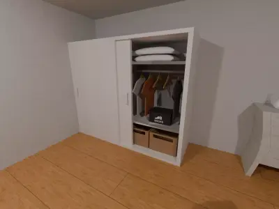 GAME READY BEDROOM ASSET PACK Free low-poly 3D model