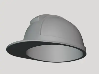 Basic Safety Helmet - Geometry Only No Textures No Materials 3D model