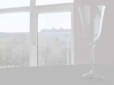 A glass wine Free 3D model