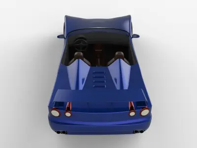 Cabriolet Car 3D model