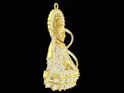 Luxury Diamond Buddha Pendant 3D Model 3297 3D print model