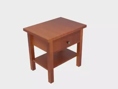  Montego End Table Low-poly 3D model