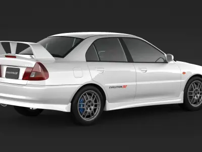 Mitsubishi Lancer Evolution 4 3D model