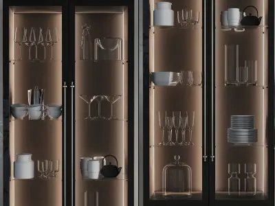 Wall TV set 3 3D model