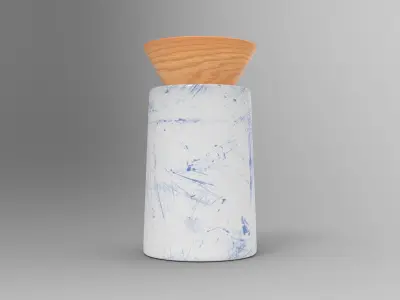 Bio Vase Low-poly 3D model