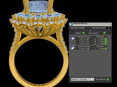 R239 Ring design cad file 3D model