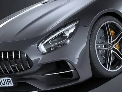 Mercedes AMG GT C Roadster 2017 3D model