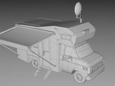 Camper Van Motorhome 3D model