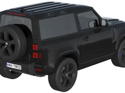 Land Rover Defender 90 V8 2022 3D model