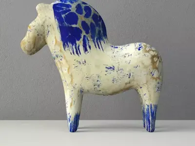 Swedish Dala Horse 3D model