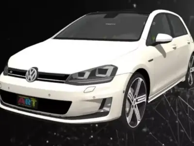 VW Golf 7  3D print model