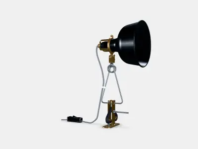 RANARP Wall-clamp spotlight Low-poly 3D model