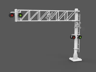 Railroad Crossing  3D model
