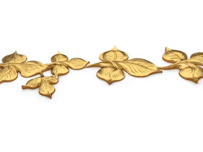 Classic carved decor ornament 401 3D model