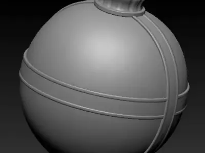 Royal Crown Ornament Elegant Spherical Decorative Model 3D print model