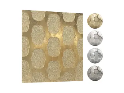 Seashell Wall Cover Panels - Tiles 3D model