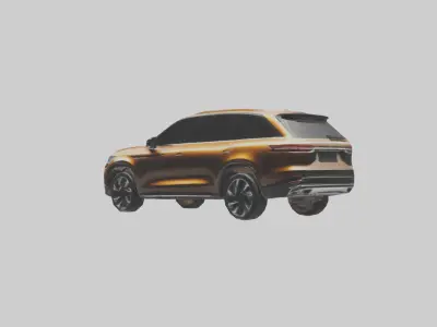 Modern Luxury SUV model Low-poly 3D model