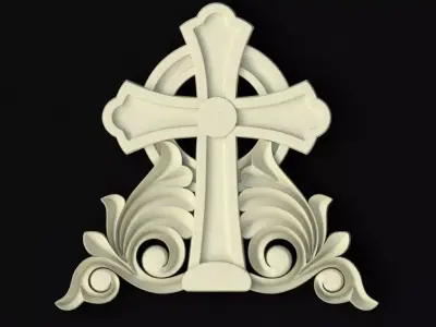Central decor ornament for furniture 3D model 144