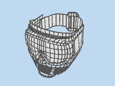 Paintball Facemask - Type 1 3D model