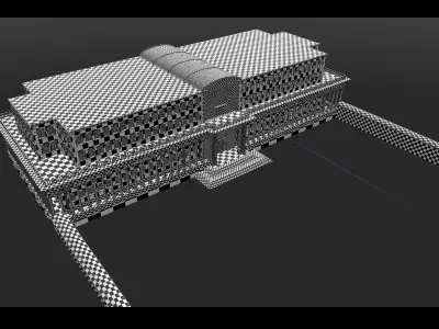 building roman temple 3D model