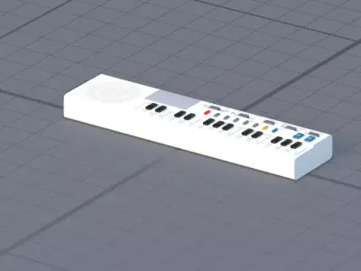 electronic organ 3D model