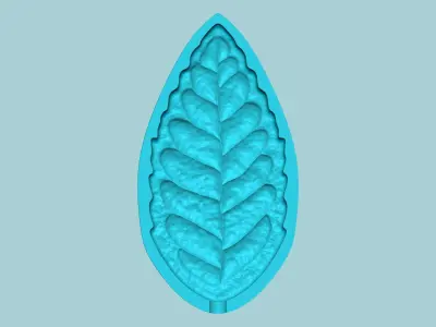 Peppermint Leaf Mold - Artificial Herb Molding Tool 3D print model