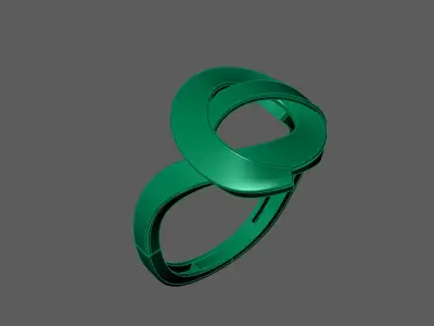 Plain Ring Women Ready STL 3DM Models Womens Rings 3D models 3D print model 34