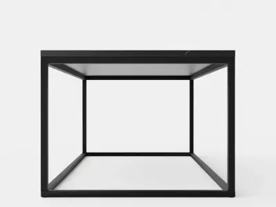 Carrie Coffee Table 120 Cm Marble Black Low-poly 3D model